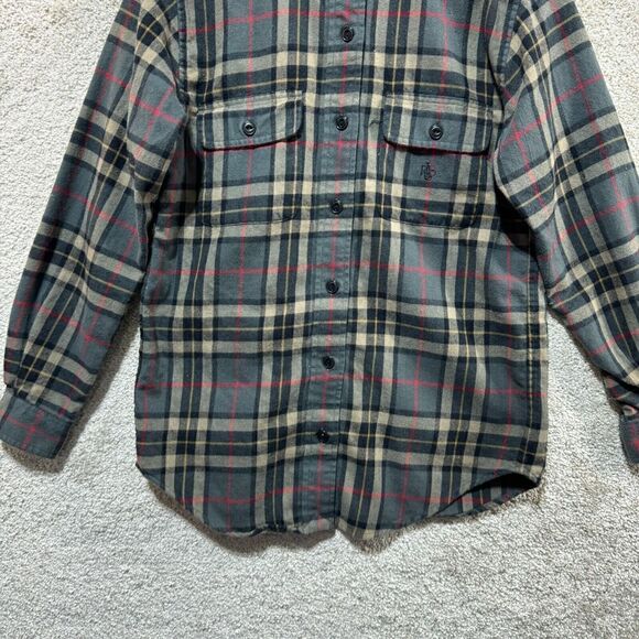 Lauren Ralph Lauren Shirt Women's PXS Gray Plaid Button Up Long Sleeve Pockets - Picture 3 of 11